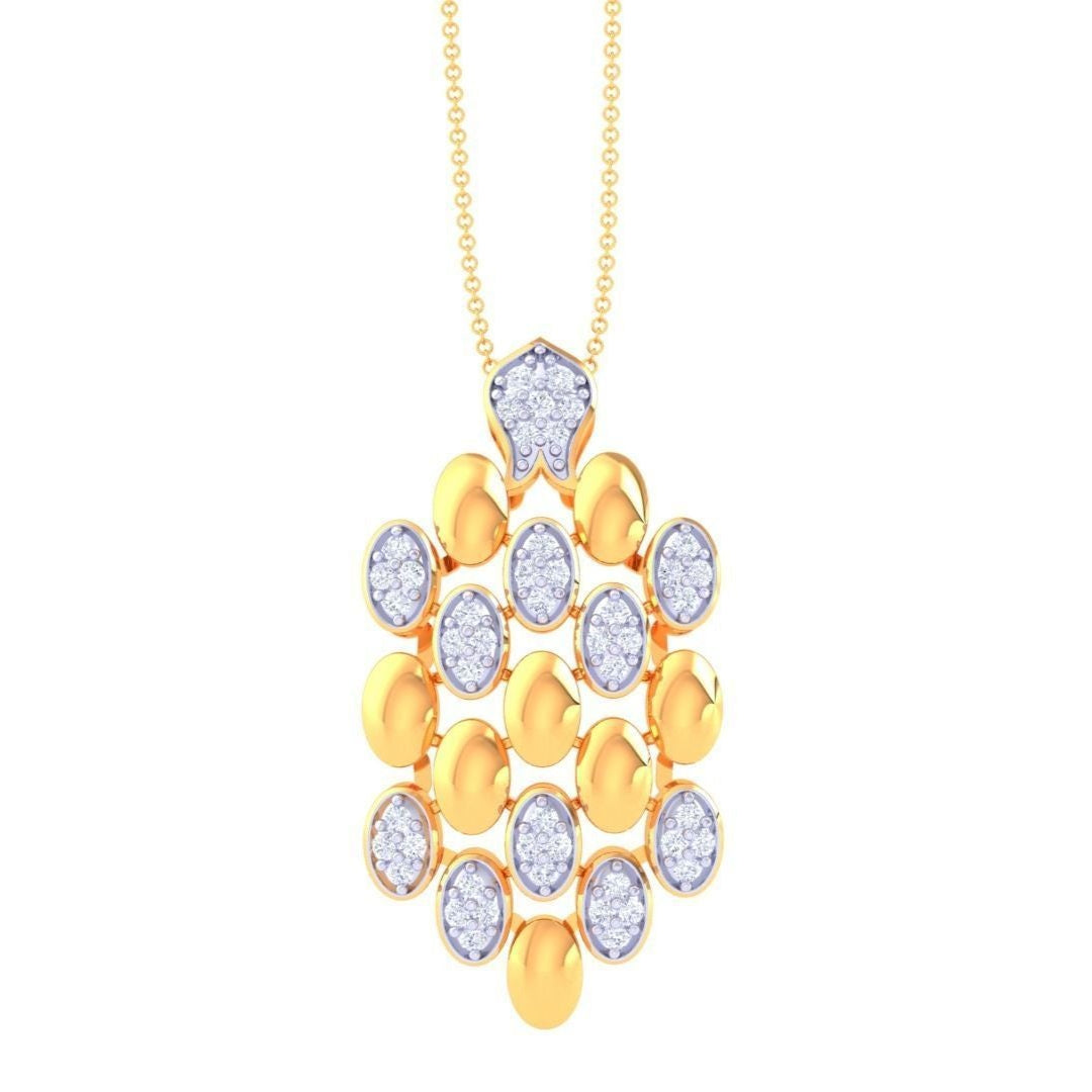Spinelle Evelyn Diamond Pendant