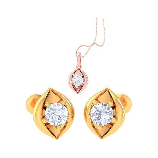 Spinelle Allosia Diamond Pendant Set