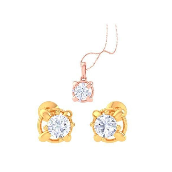 Spinelle Zaniah Diamond Pendant Set