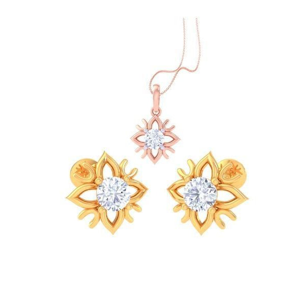 Spinelle Amara Diamond Pendant Set