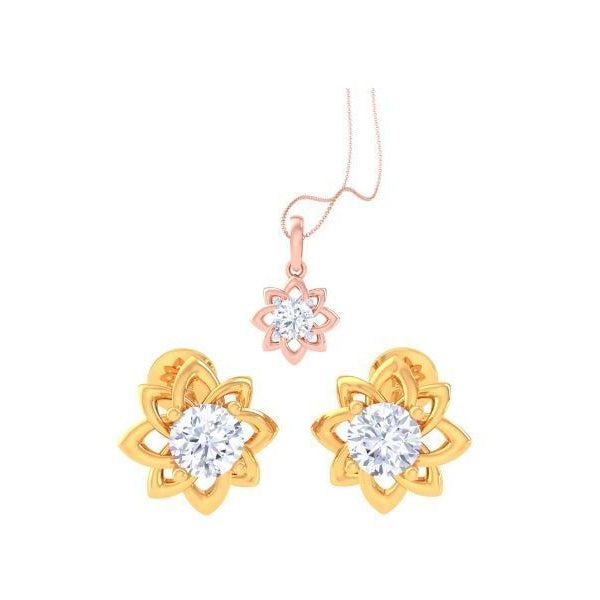 Spinelle Zariah Diamond Pendant Set