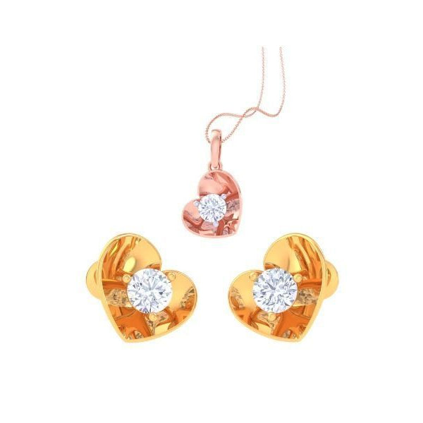 Spinelle Zephyr Diamond Pendant Set
