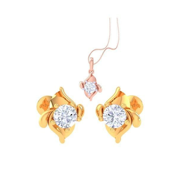 Spinelle Kaia Diamond Pendant Set