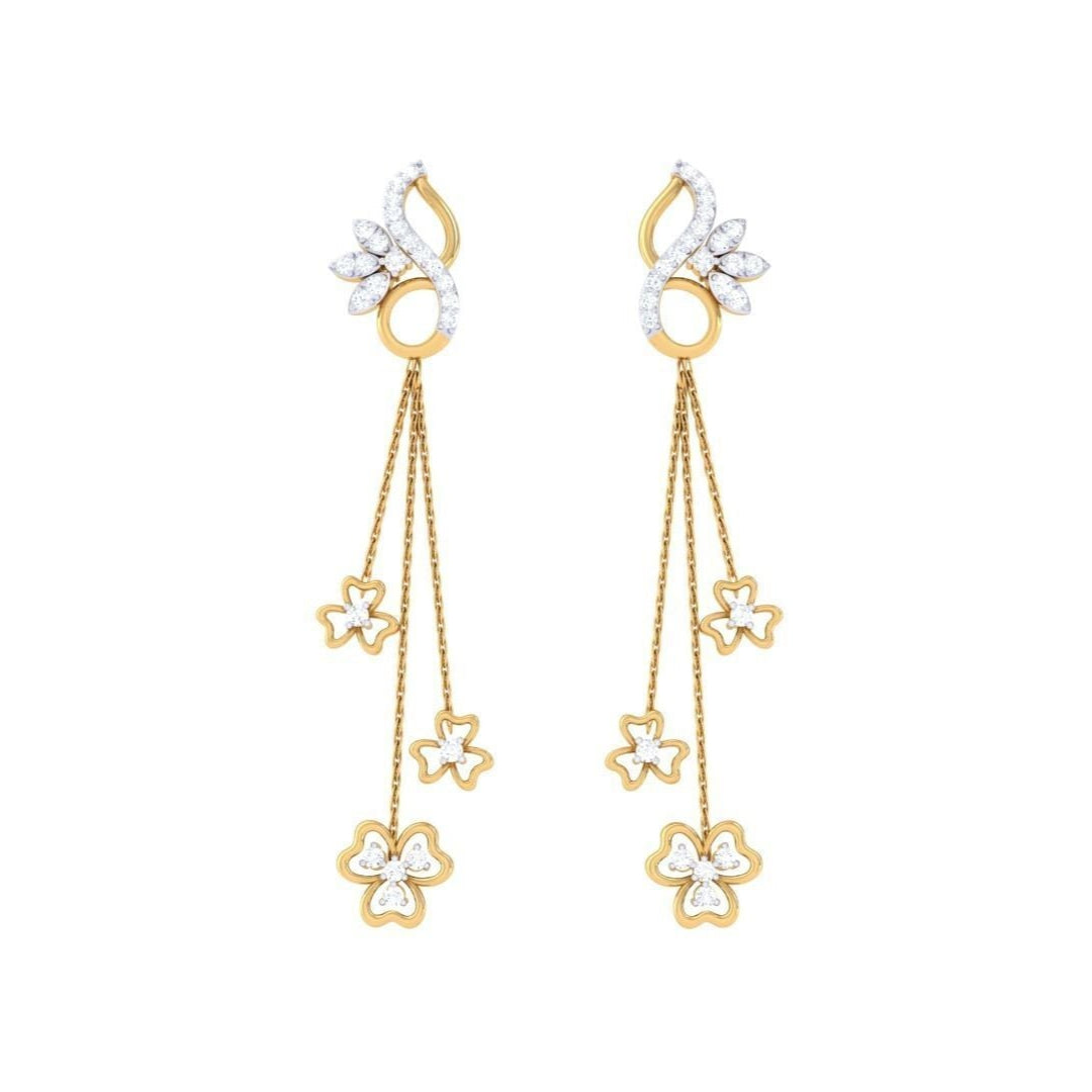 Spinelle Paisley Diamond Earing