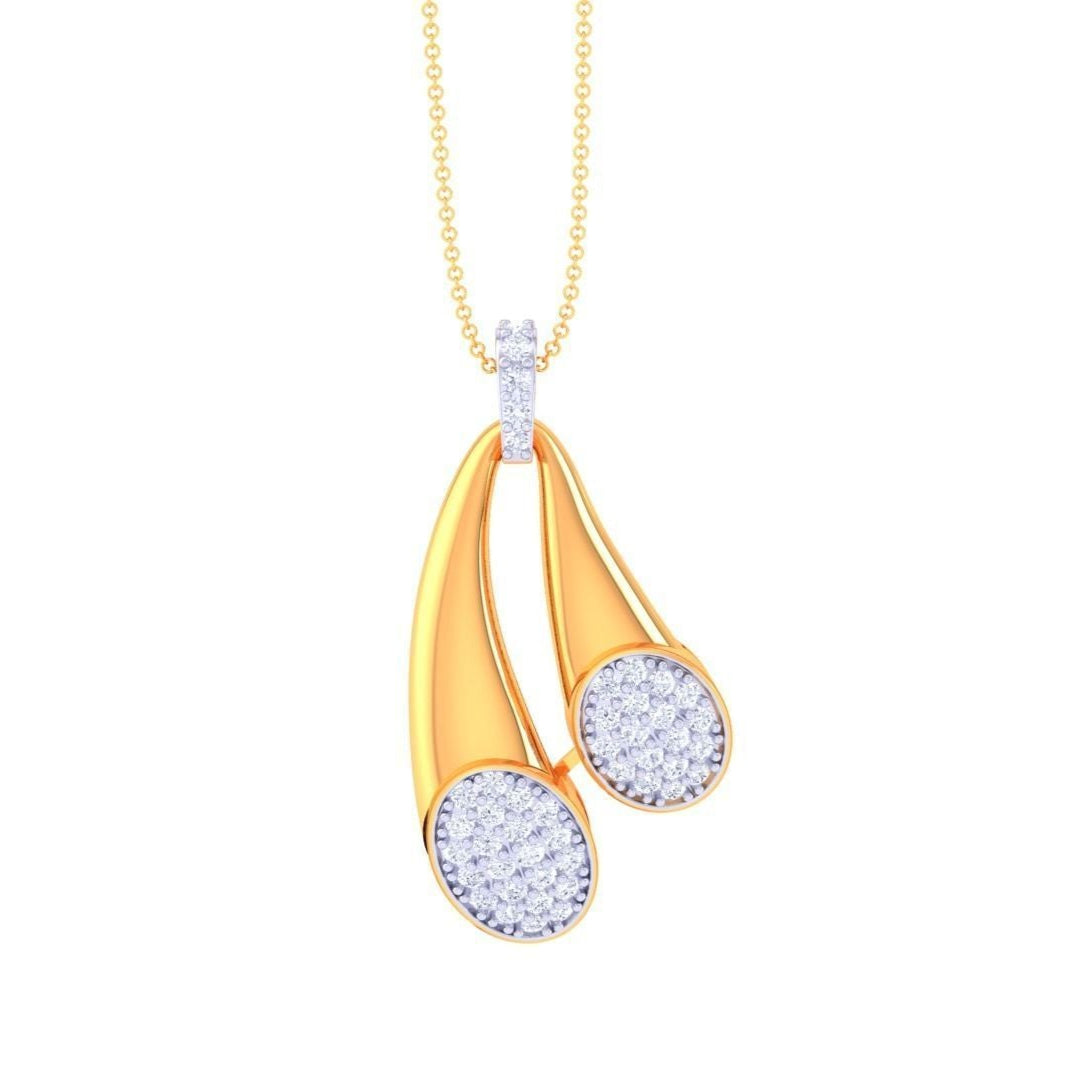 Spinelle Elizabeth Diamond Pendant