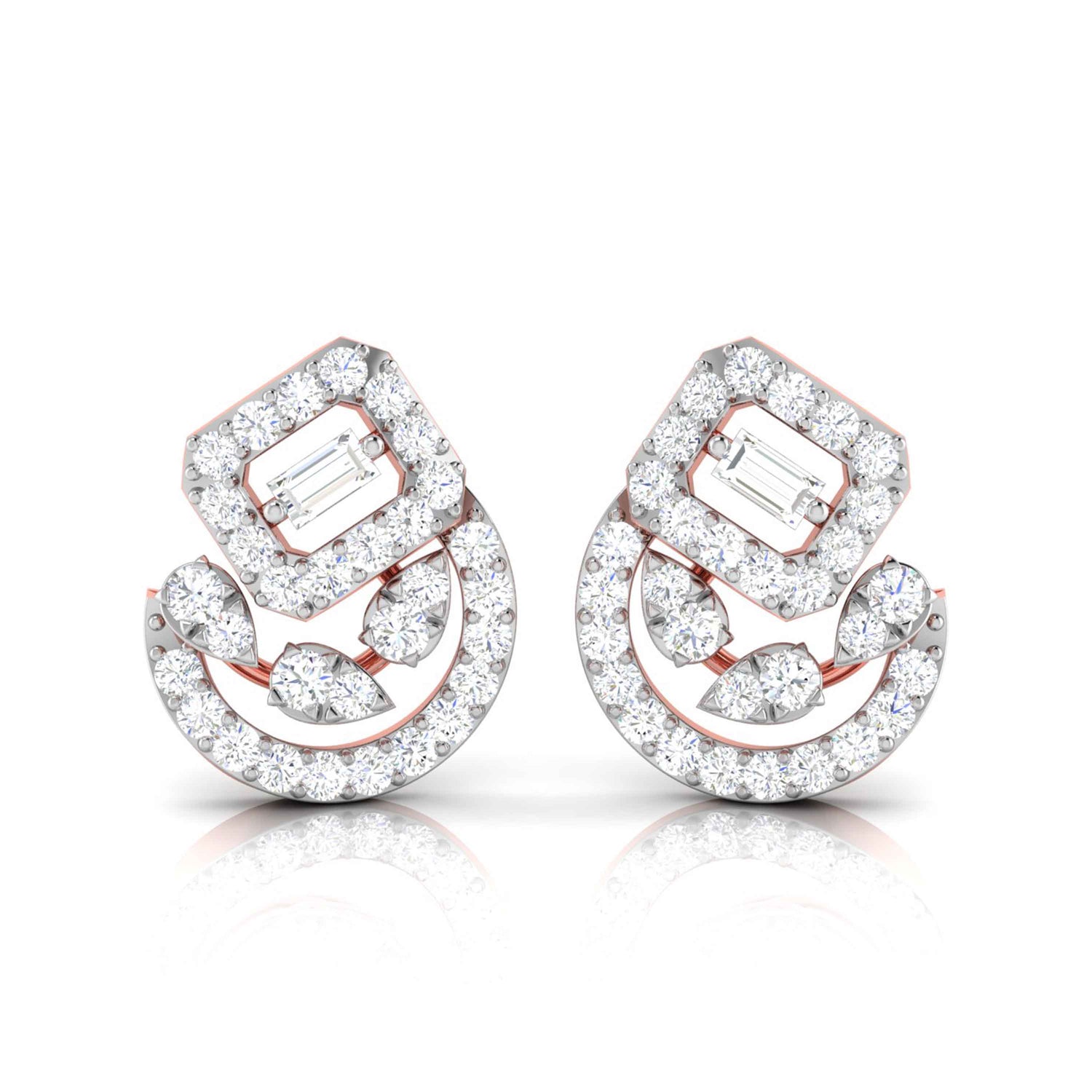 Spinelle Emery Diamond Earrings