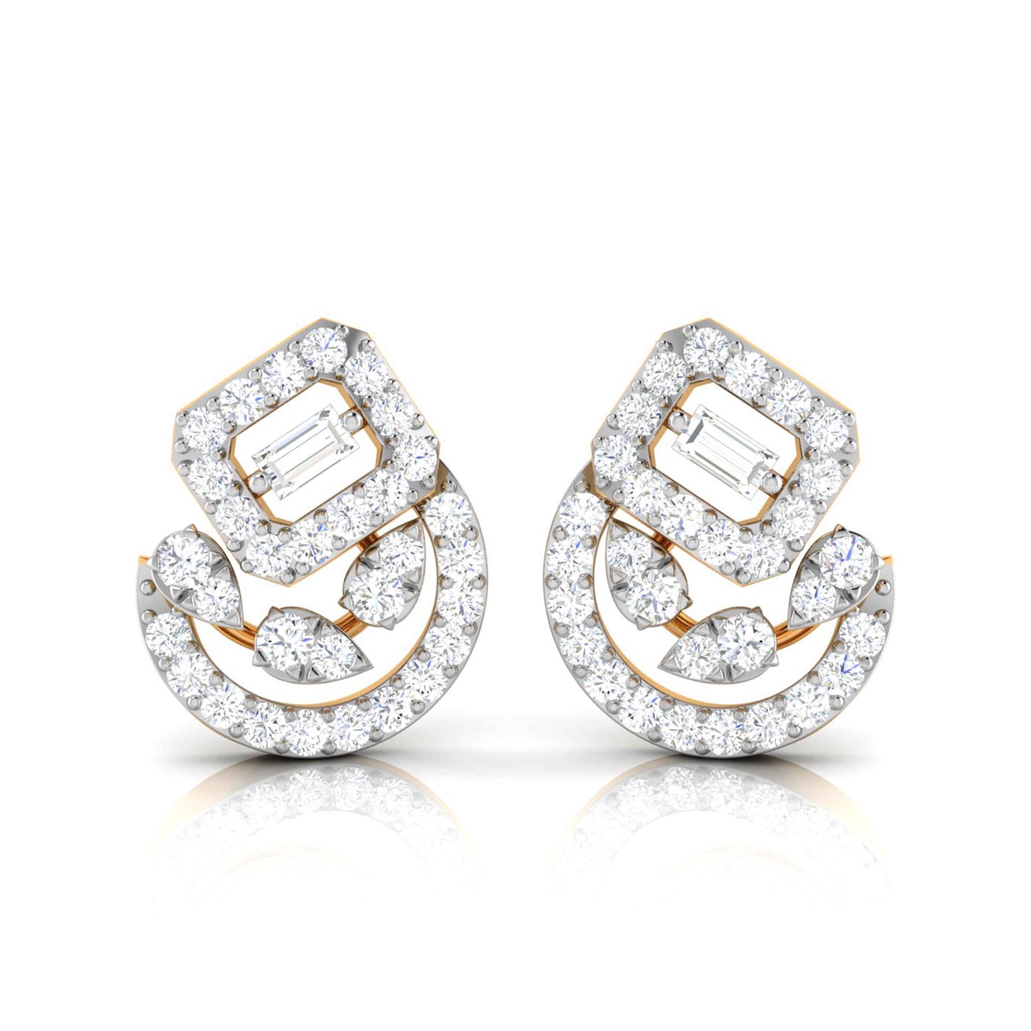 Spinelle Emery Diamond Earrings