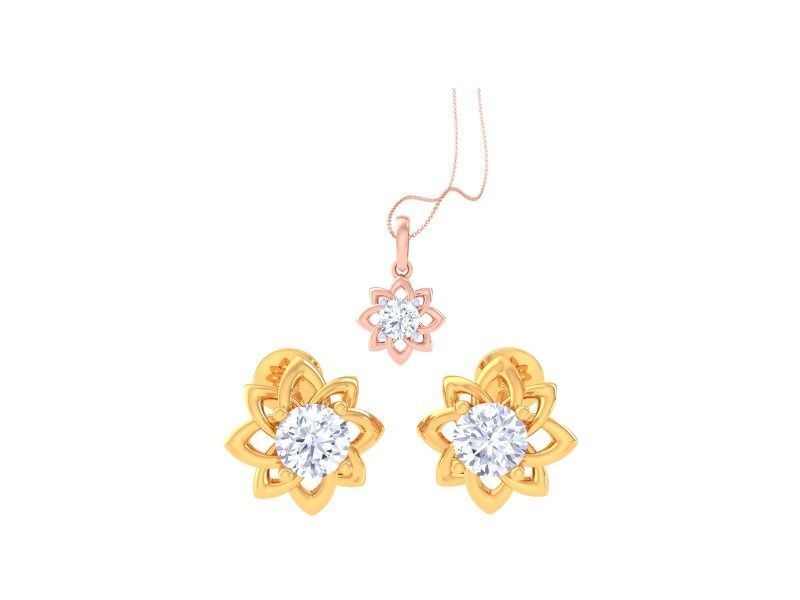 Spinelle Zariah Diamond Pendant Set