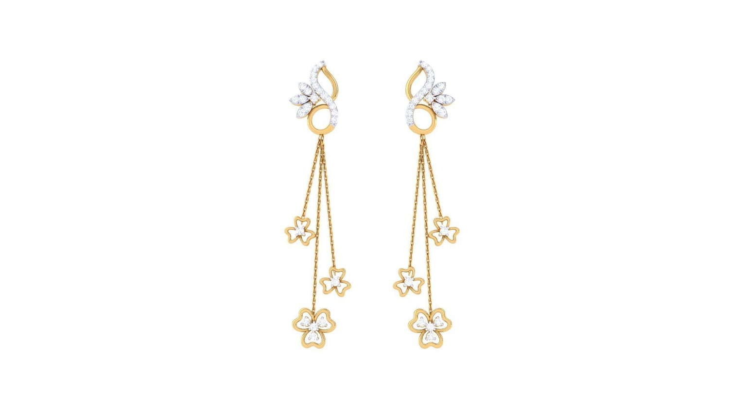 Spinelle Paisley Diamond Earing