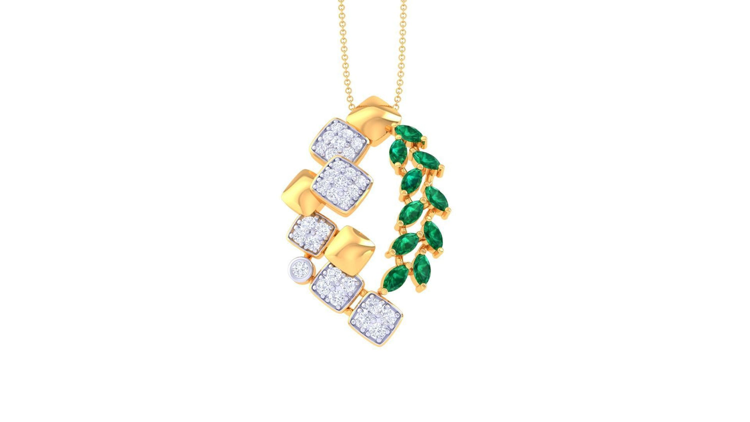 Spinelle Celesta Diamond Pendant